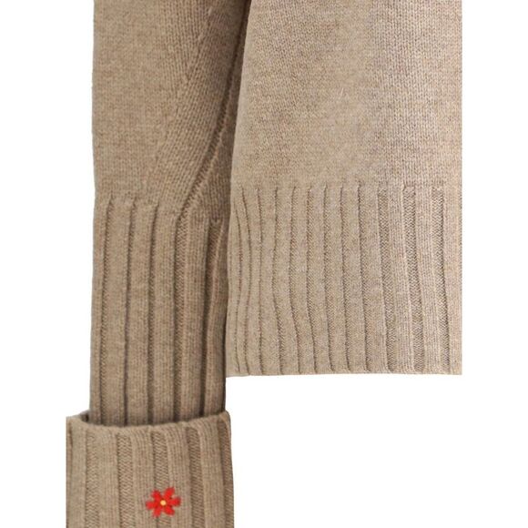 Tory Burch Beige Merino Wool Women's Sweatshirt - Picture 3 of 3